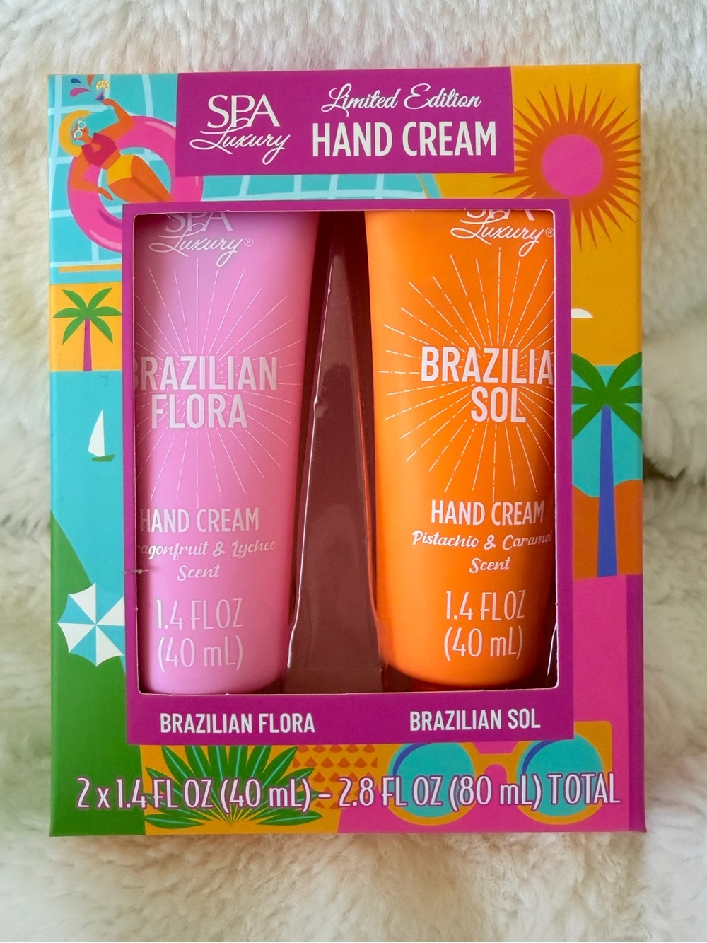 Spa Luxury Limited Edition Brazilian Flora & Brazilian Sol Hand Cream Set 2-Pack